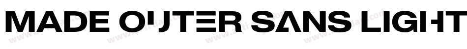 MADE Outer Sans Light PERSONAL USE字体转换